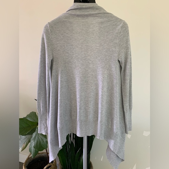 Zara Gray Women's Open Front Knit Cardigan - Picture 5 of 7